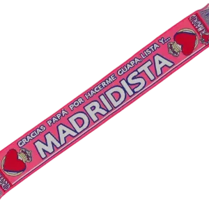bufanda de fÚtbol madridista gracias papÁ