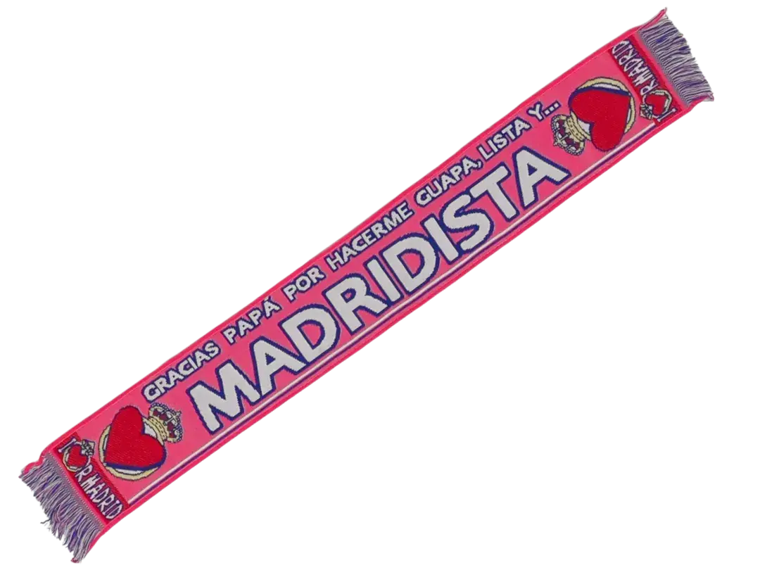 bufanda de fÚtbol madridista gracias papÁ bufanda de fÚtbol madridista gracias papÁ