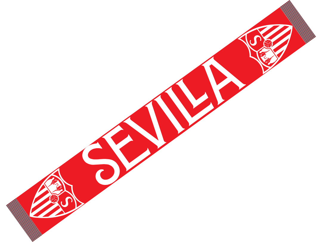 bufanda del sevilla roja bufanda del sevilla roja